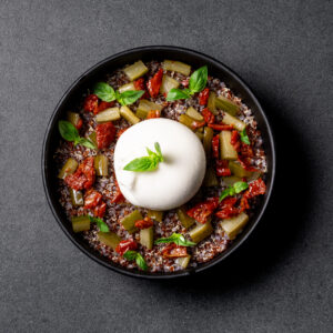 Bowl Végé - Burratina, Tomates Confites & Basilic