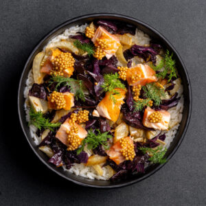 Bowl Poisson – Saumon Rôti, Fenouil & Citron-Câpres