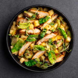 Bowl Poulet – Poulet Laqué Gochujang-Miel & Spätzli